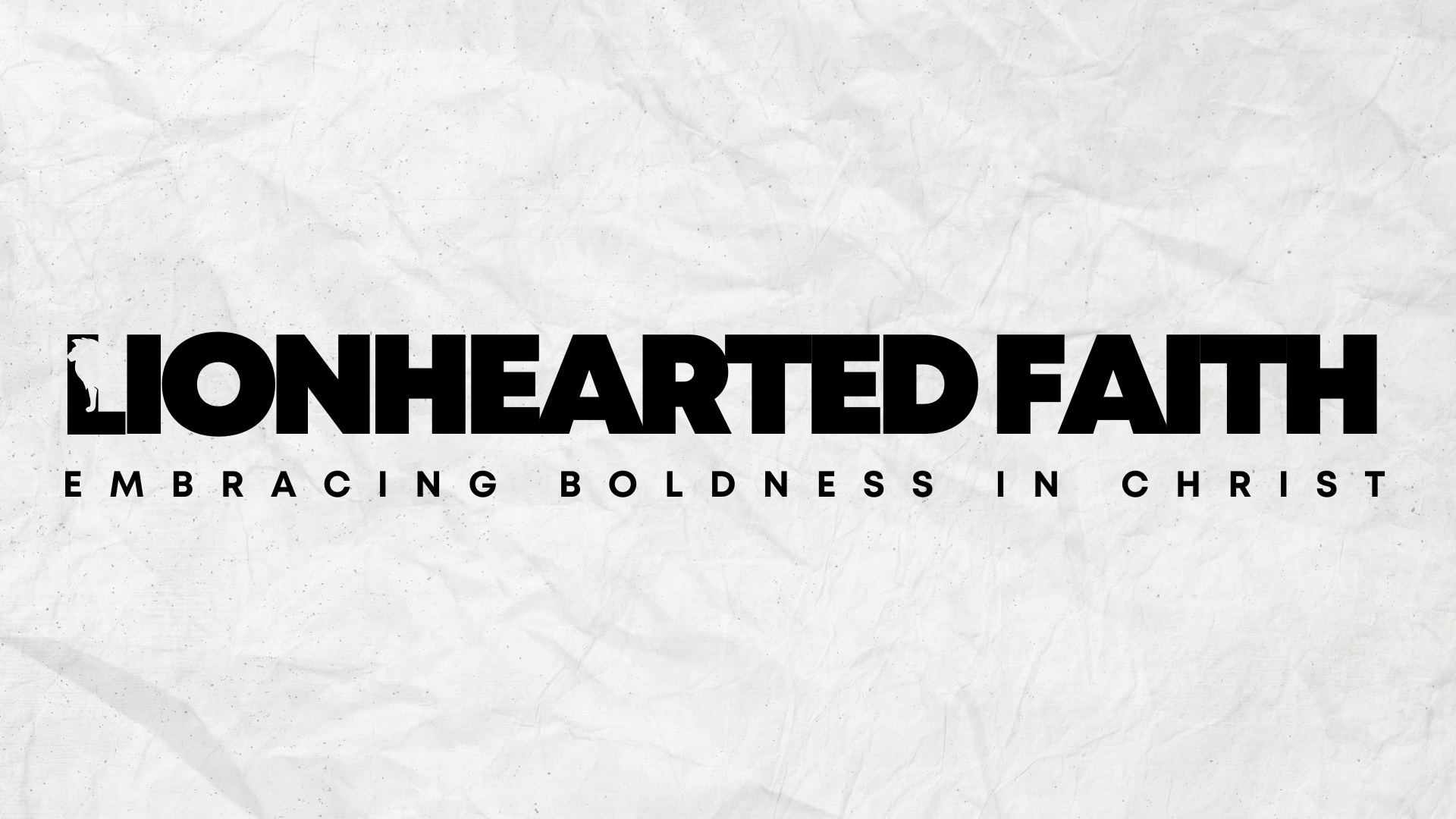 Lionhearted Faith ministry identity graphic